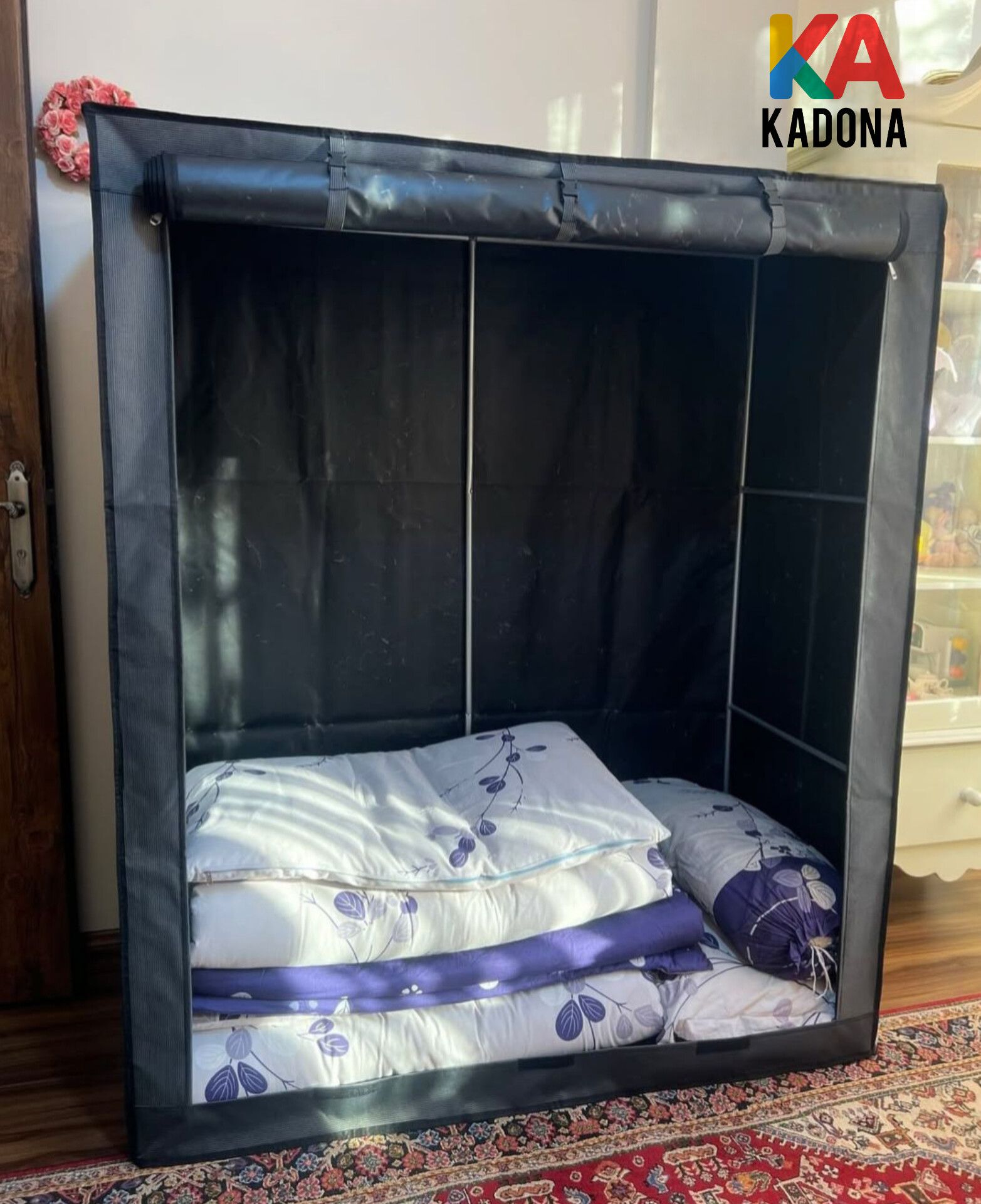 کمد پارچه‌ای جا رختخوابی سایز بزرگ